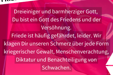 Friedensgebet für die Ukraine